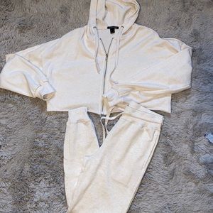 Cropped Hoodie and Jogger Set